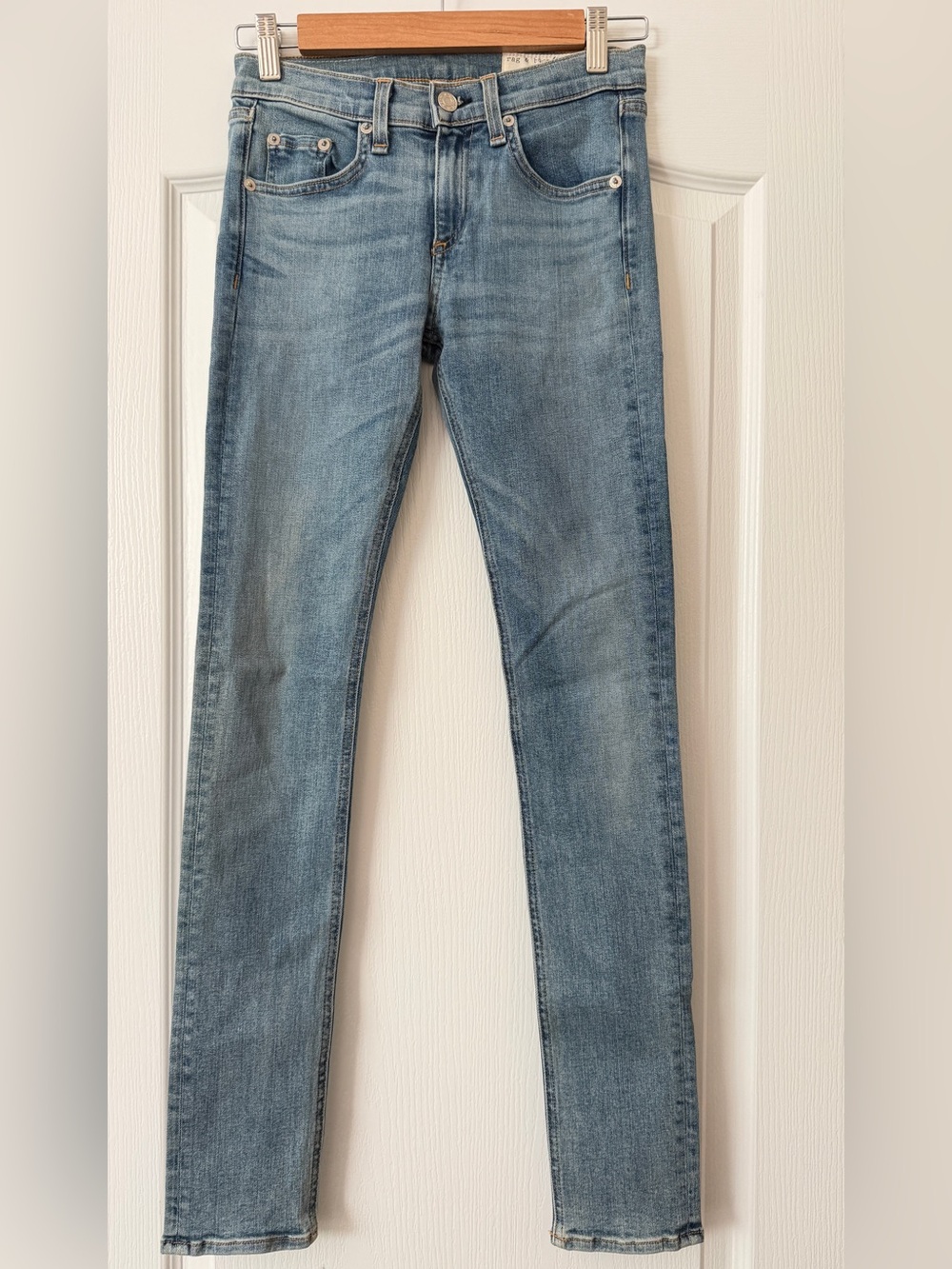 Rag & Bone Skinny Jeans Women’s Size 26 Light Wash Mid Rise Stretch Cotton Denim